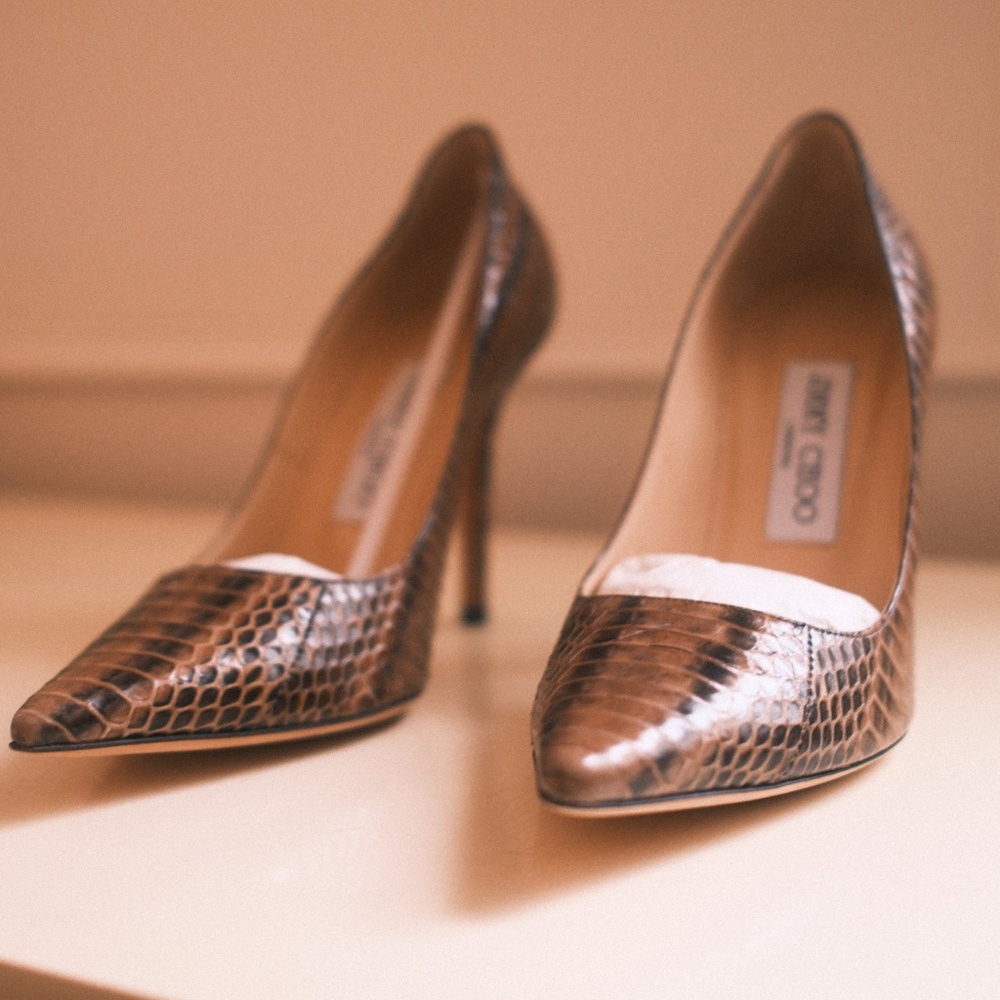 Jimmy Choo Python Pumps, Like - New - image 2